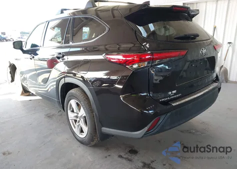 2021 Toyota Highlander L z USA, uszkodzony, nr VIN 5TDCZRBH4MS157706